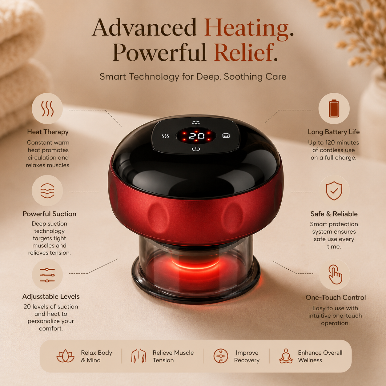 Heated Cupping Massager